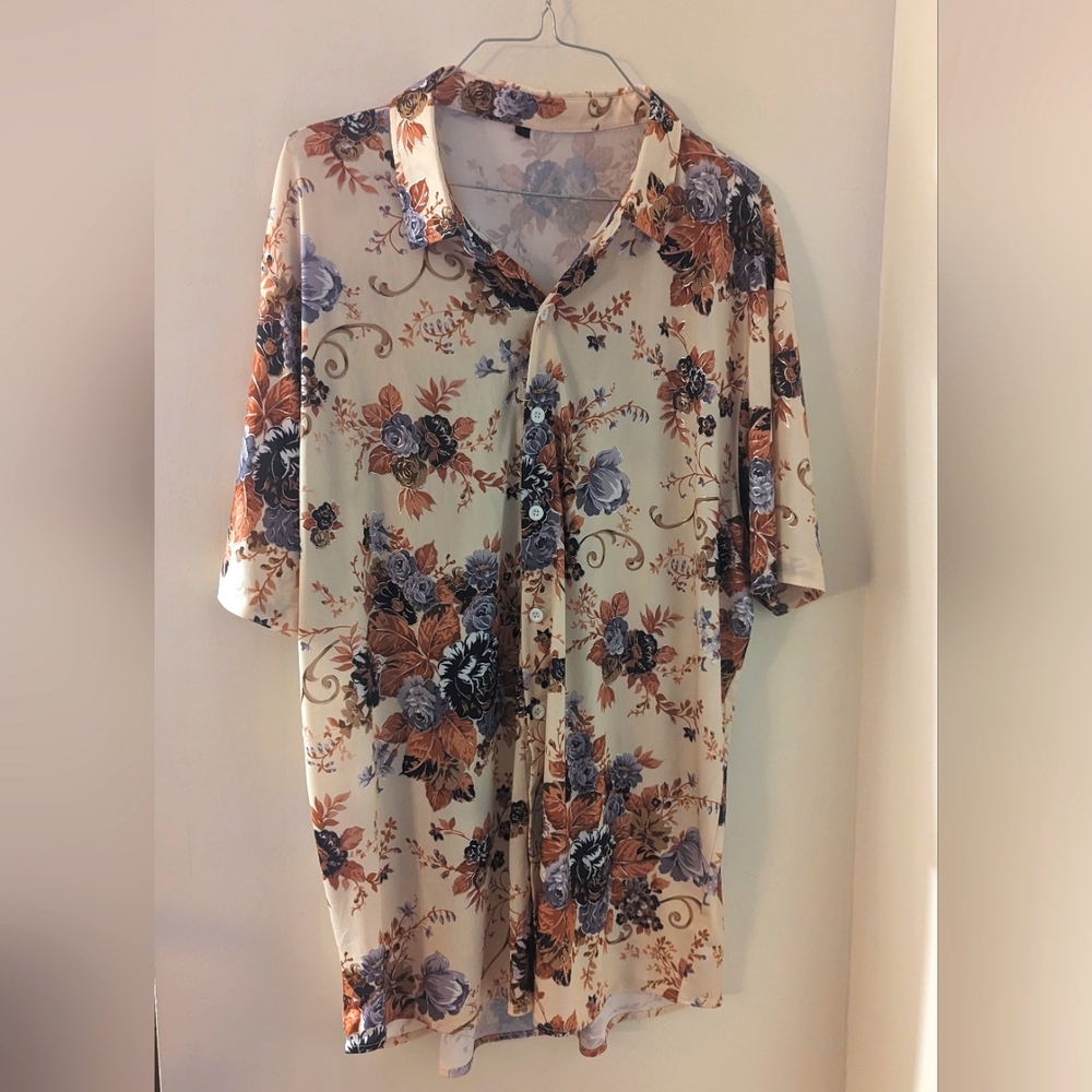 Floral hawaiian bowler